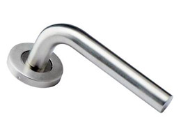 Lever Handle on Round Rose
